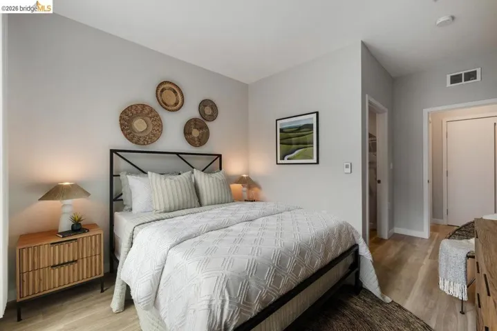 Bedroom featuring wood finished floors