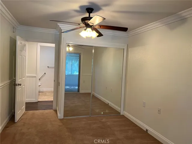 Bedroom 2 has a large closet with mirrored doors.