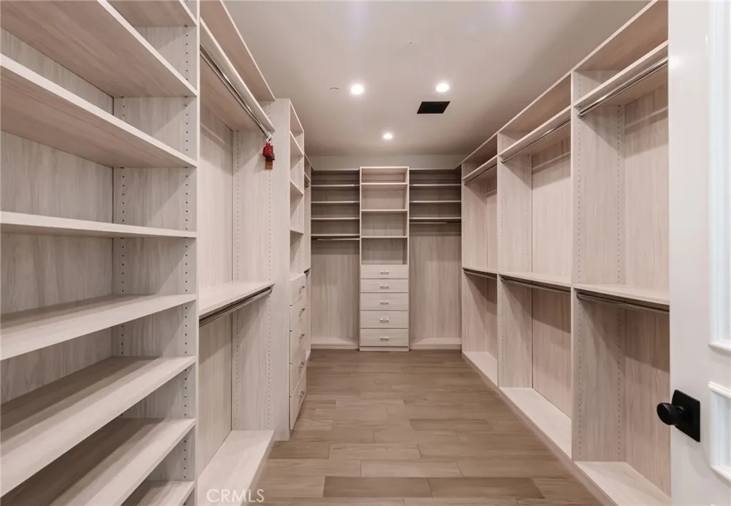 Primary closet