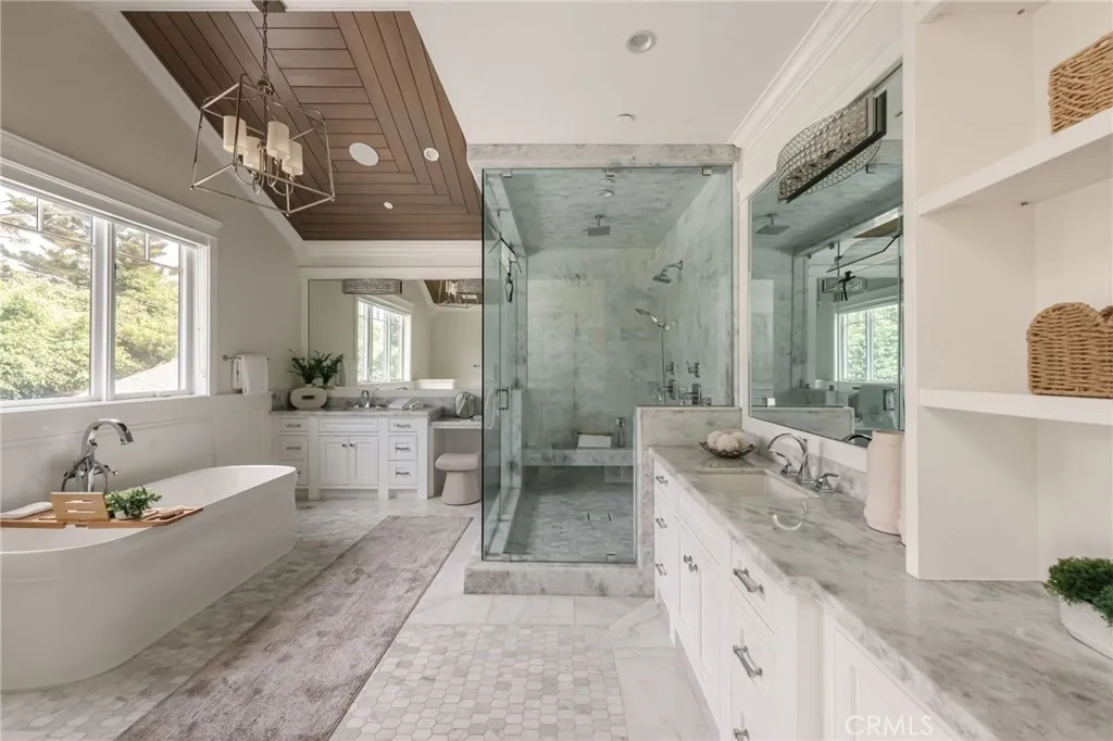 Spa inspired primary bathroom