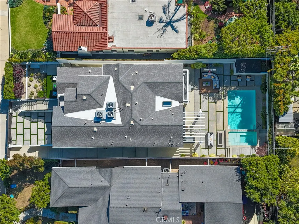 Drone view of the lot