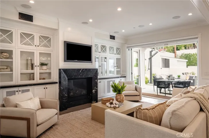 Thoughtfully designed, this living room is perfect for entertaining