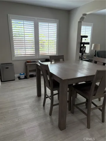 Casual Dining Table for four between the Kitchen and Great Room Area.