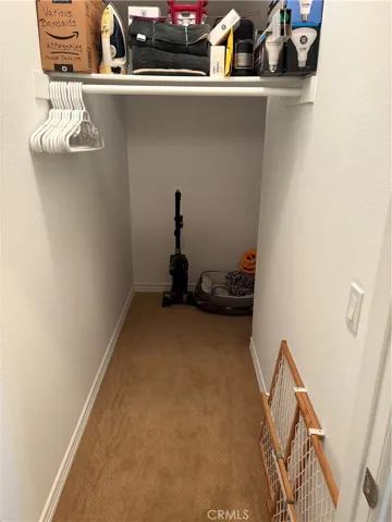 Large Coat Closet with extra storage space & yes space also under the Stairs.