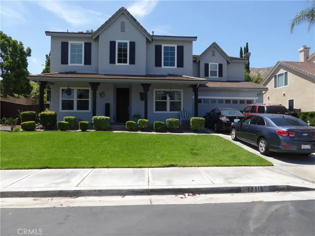 Front view of Home & 4 Car Driveway.