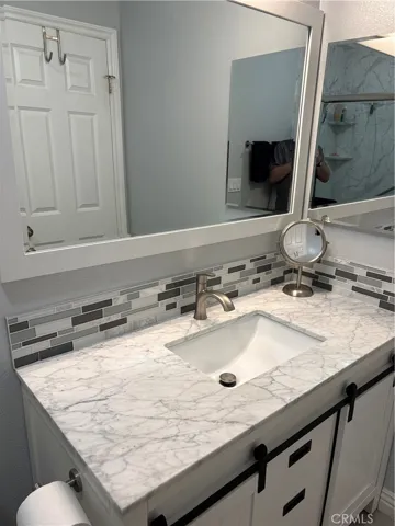 Downstairs Master Bedroom with a Remodeled Bathroom.