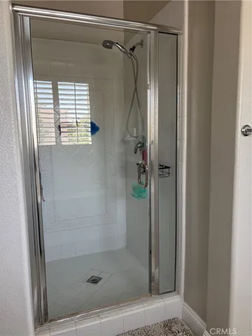 Master Bath enclosed Shower.