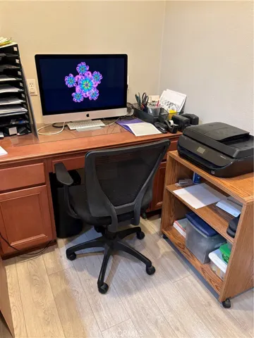 Convenient Family Office Area just off the Kitchen.
