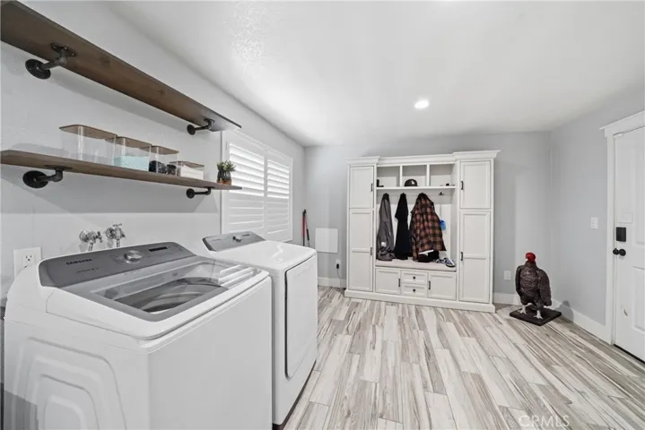 spacious laundry room