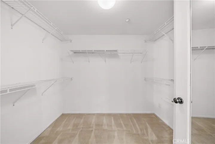 Primary bedroom's walkin closet