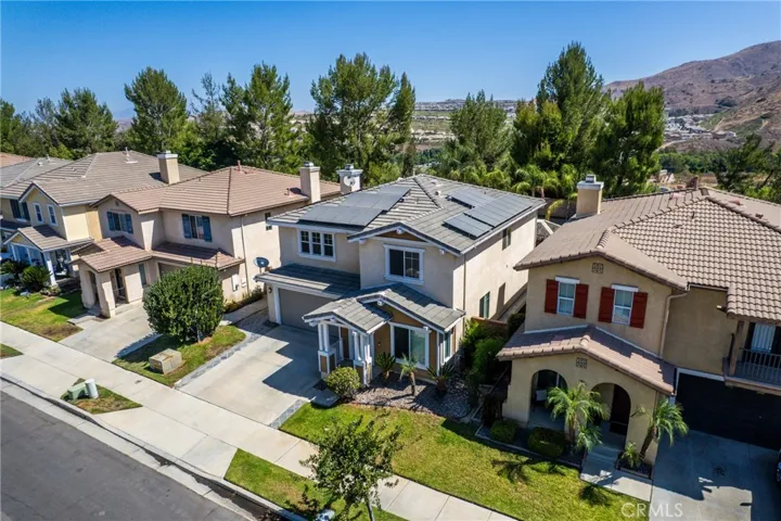 Aerial neighborhood view highlighting the property's prime location.