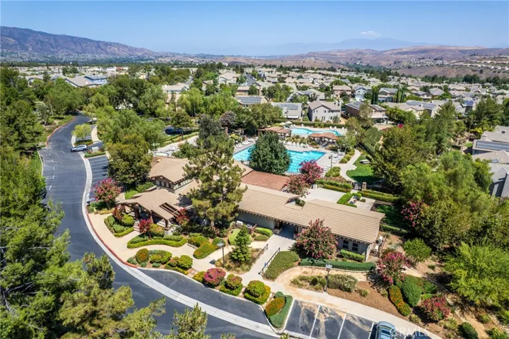 Aerial view highlighting the community's extensive recreational amenities.