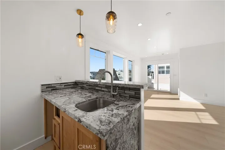 Wet bar in family room