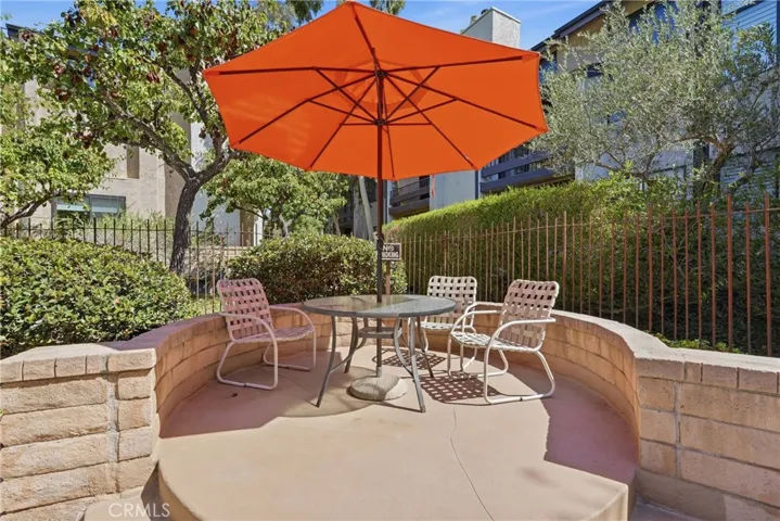 Picnic area at pool