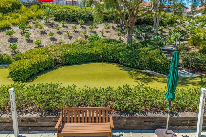 The Gallery's putting green for residents