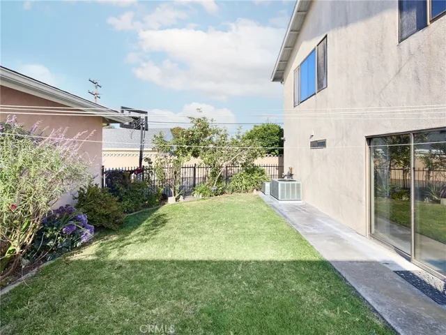 rear yard main house