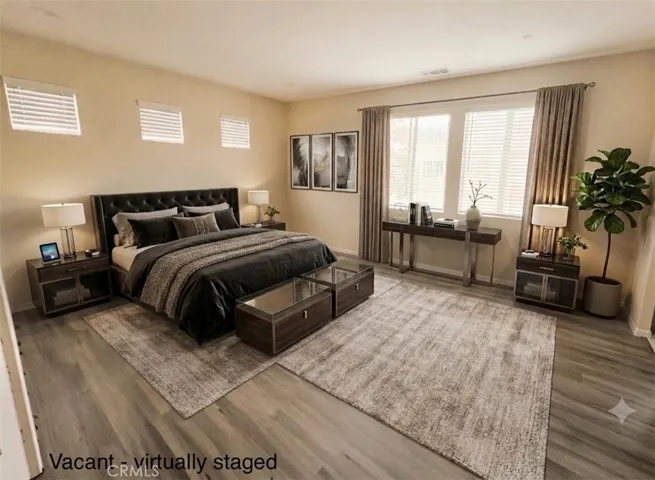 VIRTUALLY STAGED MASTER BEDROOM- Currently Vacant