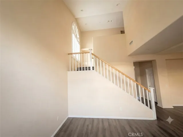 Family Room to Upstairs -digitally enhanced for lighting purposes