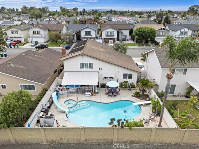 Back of house with pool!