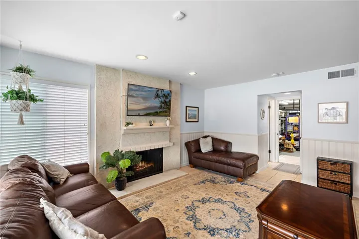 gas and wood burning fireplace