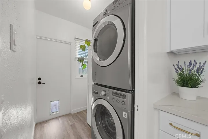 Main House Laundry room and door to back yard