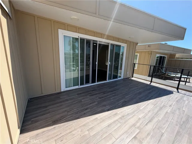 Large balcony of master bedroom with ocean view
