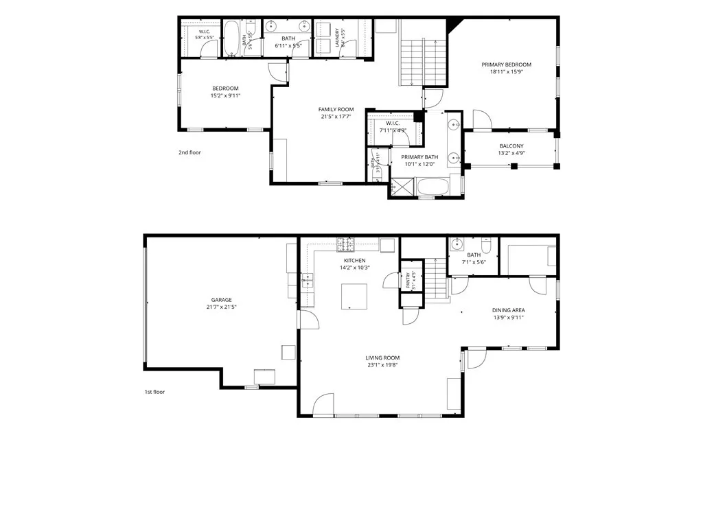 Floorplan of the home. Layout and measurements are approximate.