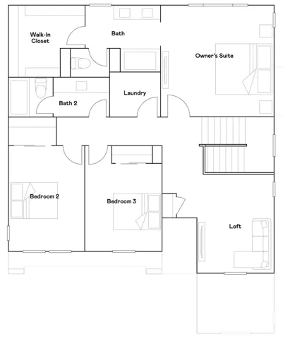 Residence 3 - level 2 floorplan