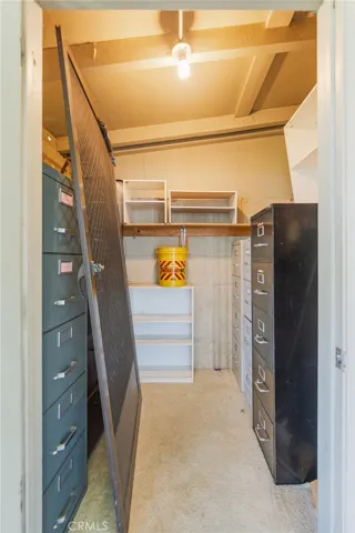 Huge storage closet off of patio