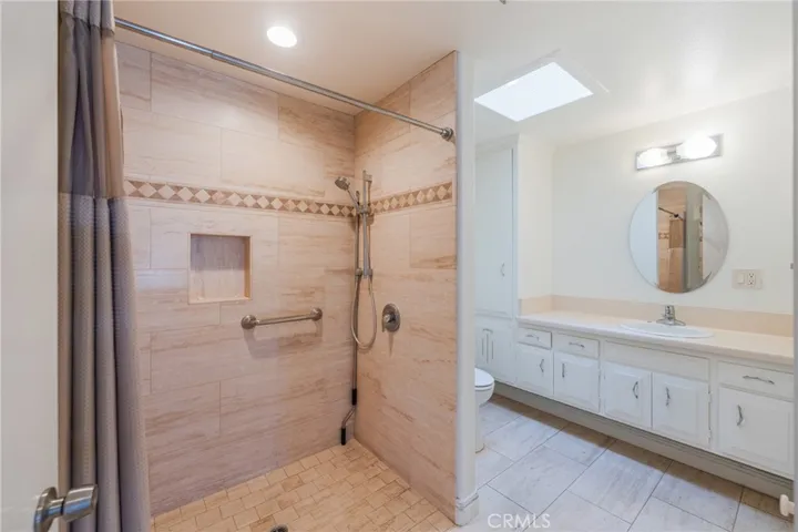 Large walk in shower