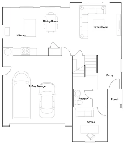 Residence 3 - level 1 floorplan