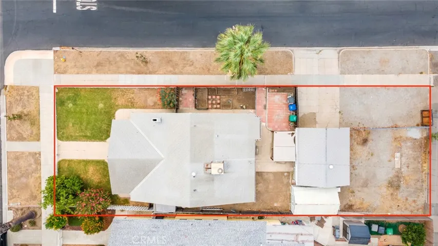 Arial View Showing the Property Lines