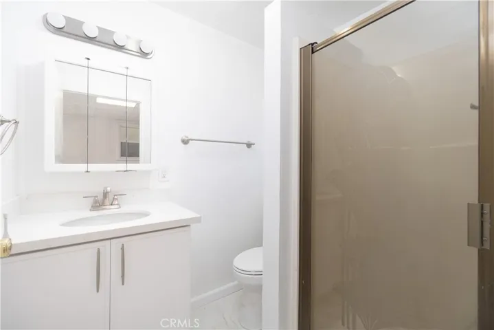 Bathroom off the garage w/ shower