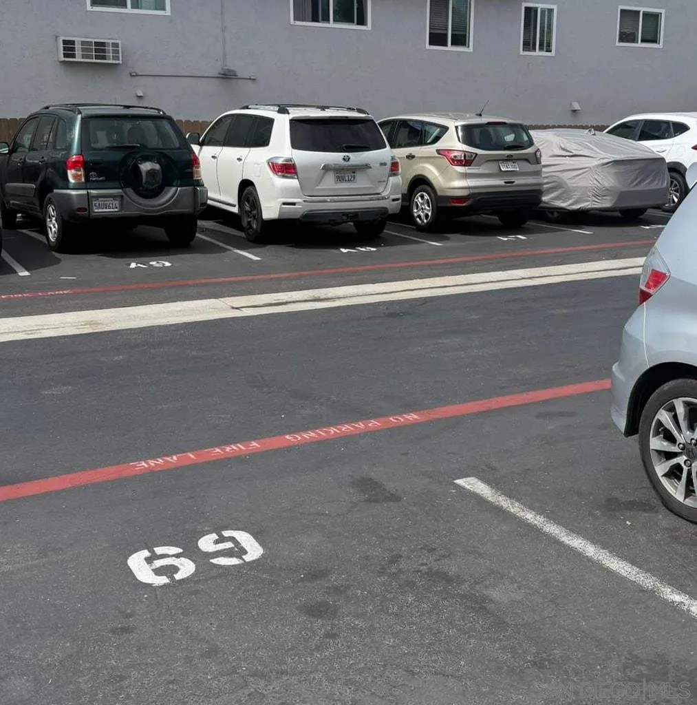 Parking Space A7  When pull in lot about the 7th space on right.