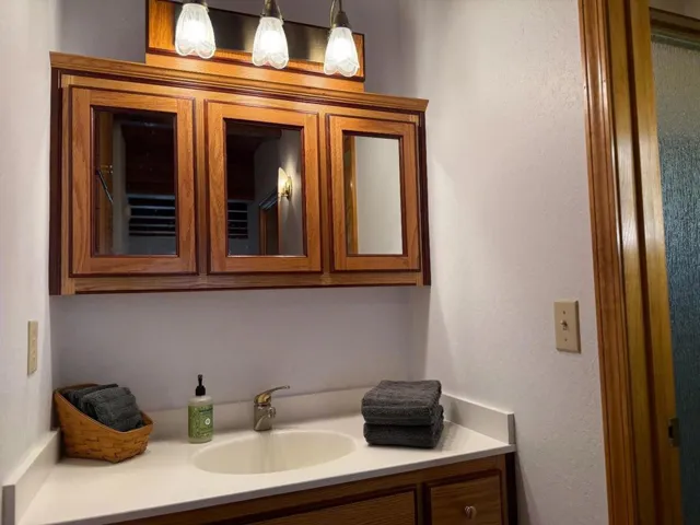 Sink area of primary bedroom