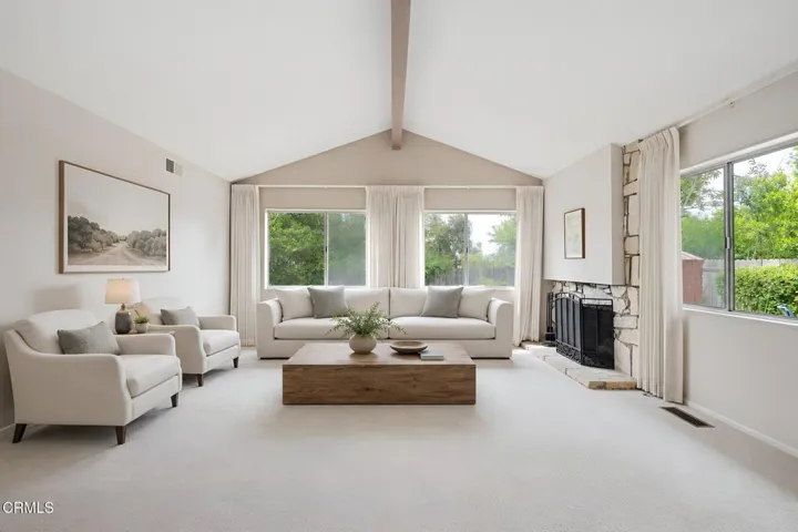 Virtually Staged Living Room