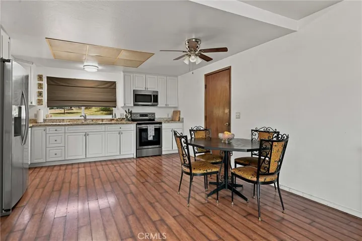 Kitchen is open to the living room.