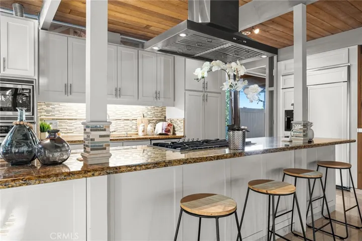 Beautifully updated kitchen with expansive island