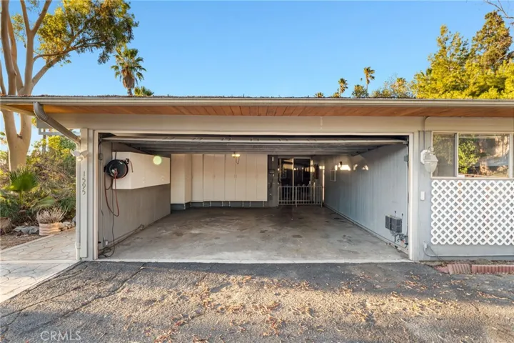 Spacious garage with built in storage