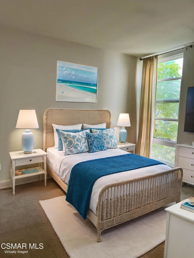 Virtually Staged Upsatirs Bedroom