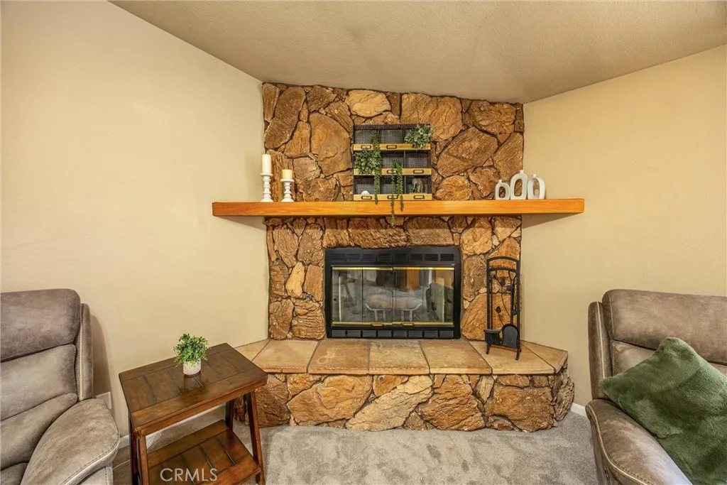 fireplace in living room