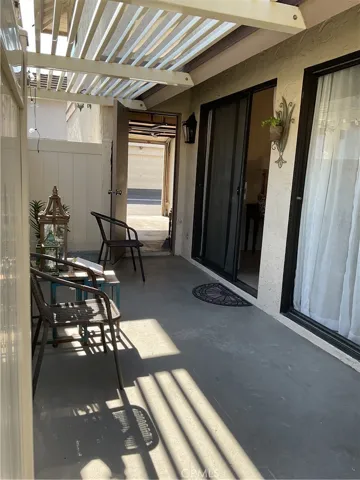 Private Patio with vinyl fencing