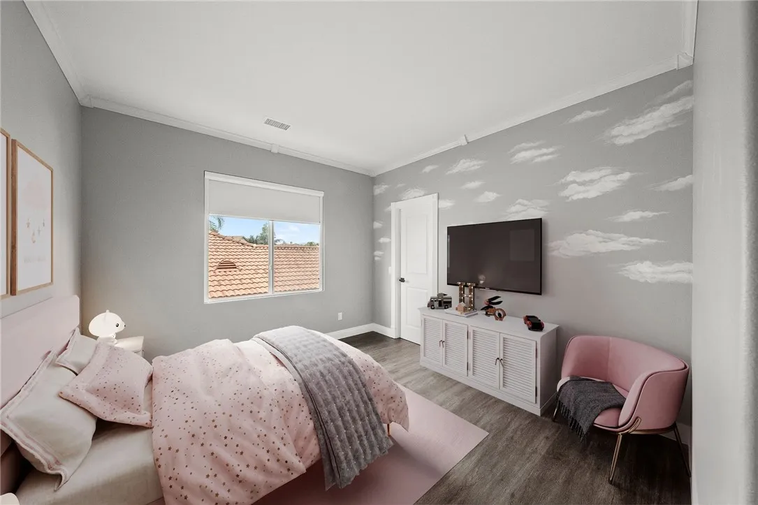 Secondary bedroom #2 (Ai staging)