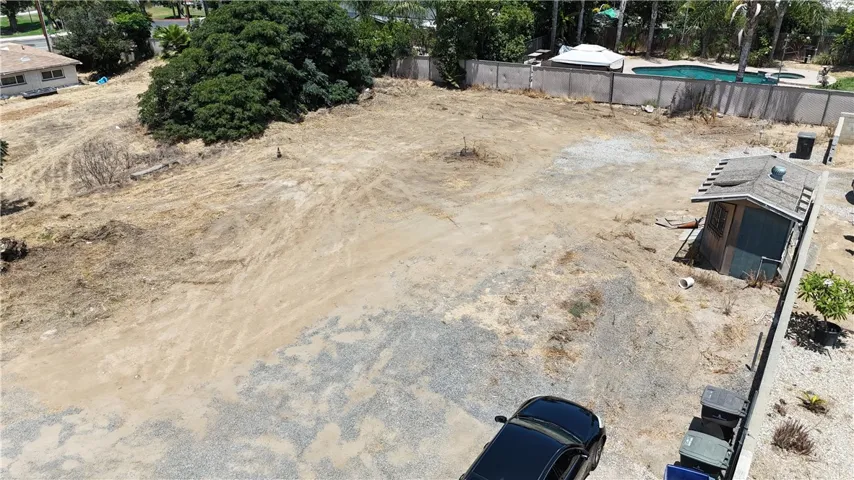 Aerial shot of the RV parking space.