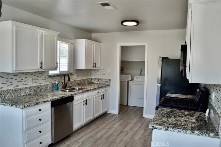 Kitchen looking to the laundry room.