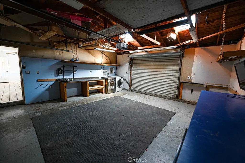 Garage with Roll Up Door at rear