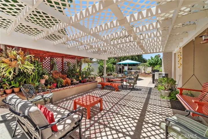 Koi pond in the patio