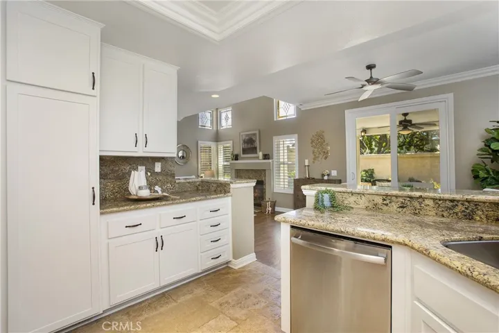 an abundance of cabinet space