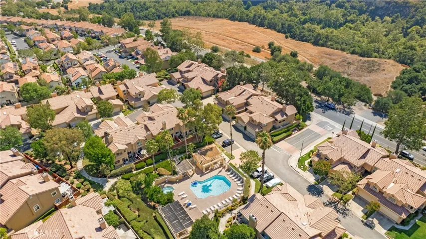 Steps away from the community pool and spa