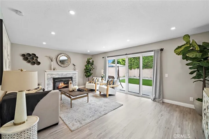 Gorgeous Formal Living Room with Sliders to Backyard